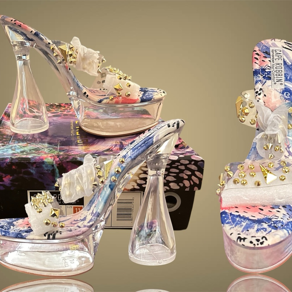 Cape Robbin Multicolor Studded Heels